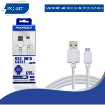 Poly Gold Pg-447 2.1A Micro Usb Kutulu Kablo
