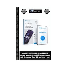 Cihaz Aksesuarı Cep Aksesuar Şeffaf Koruma İphone Duo Uyumlu Ar Sapphire Cam Ekran Koruyucu
