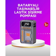 Mini Boy Elektrikli Şarjlı Yüksek Basınçlı Lastik Şişirme Pompası 1 Adet