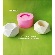 Geometrik Saksı Silikon Kalıp S320