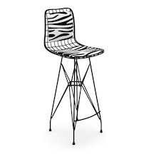 Knsz kafes tel bar sandalyesi 1 li zengin syhbonar sırt minderli 75 cm oturma yüksekliği ofis cafe bahçe mutfak
