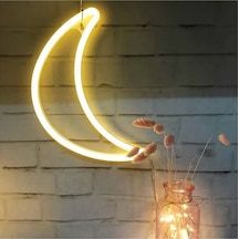 Neon Led Lamba Sarı Ay