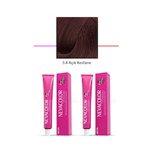 2 Li Set Premium 5.4 Açık Kestane - Kalıcı Saç Boyası 2 X 50 G Tüp