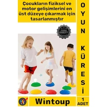 Oyun Anaokulu Eğitici Spor Oyun Gelişim Çocuk Yarım Küre Denge Koordinasyon Adası 6'lı Set