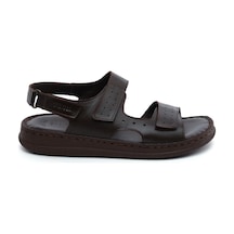 Greyder 64692 Kahverengi Erkek Hakiki Deri Sandalet-801 Kahverengi 41