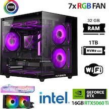 Xaser ECO-X210 i7 12700KF 32 GB 1 TB M.2 Nvme SSD 16 GB RX5060Tİ Free Dos Masaüstü Oyuncu Bilgisayarı