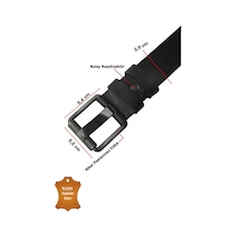 Deepsea Siyah %100 Hakiki Deri Erkek Spor Kemer Kolay Kısaltılabilir Kot Pantolon Kemeri 2602675