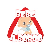 Arabada Bebek Var Araba Sticker Yapıştırması 18Cm