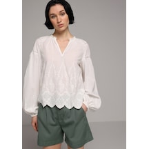 Colin's Colins Fashion Fit Kadın Beyaz Gömlek Cl1080380 Q1.v1 Ofw