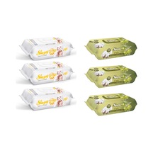 Sleepy Sensitive Islak Havlu 90'lı x 3 Adet + Zeytinyağlı 90'lı x 3 Adet 6'lı
