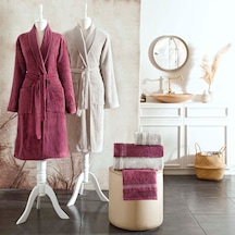 Taç Line Pamuk Aile Seti Mürdüm 000001500214449002 Mürdüm