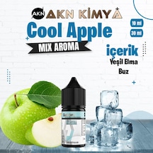 Akn Kimya Cool Apple Mix Aroma Yeşil Elma Buz Gıda Aroması 10 Ml