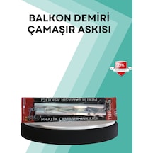 Kare Küpeşte Uyumlu Balkon Çamaşır Askısı 25x60 Cm Beyaz Pratik - Lisinya Diğer