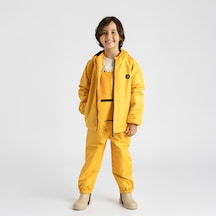Ligenne Su Geçirmez Çocuk Yağmur Seti Polar Astarlı Yağmur Montu Ve Yağmur Tulumu Pure Mustard Sarı