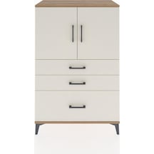 Hyperion Dolap 2 Raflı 3 Çekmeceli 2 Kapaklı 88x44x134 Çam-ay... Çam