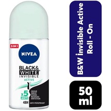 Nivea Black & White Invisible Active Kadın Roll-On Deodorant 50 ML
