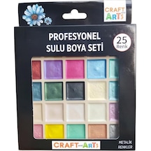 Craft And Arts Profesyonel Sulu Boya Seti 25 Renk Metalik 51013862