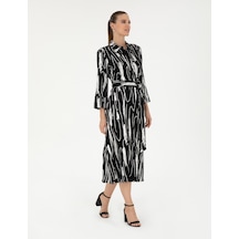 Pierre Cardin Kadın Siyah Elbise Dokuma 50289503-vr046