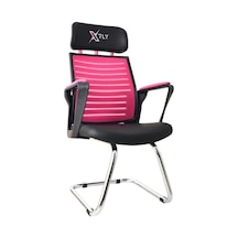 Xfly Metal Ayaklı Oyuncu Koltuğu - Pembe File - 2400J0545