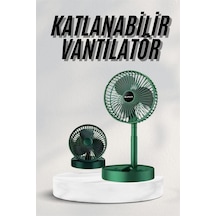 Katlanabilir Teleskopik Şarjlı Fan Masaüstü Soğutucu Vantilatör Çok Renkli