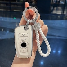 Novahub Tpu Araba Bmw 1 3 5 7 Serisi F10 F20 F32 F34 F21 F30 F31 G30 G20 X1 X3 G01 X4 G02 X5 F15 F16 G05 G07 Uyumlu Anahtarlık A Style White 1