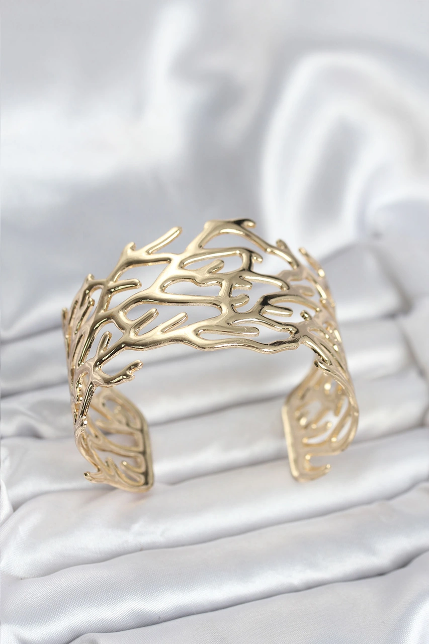 Pirinç Gold Renk Vintage Model Kadın Bileklik Diğer
