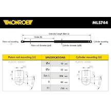 Audi A6 2004-2011 Volkswagen Bagaj Amortisörü Adet Oem No:4f5827552