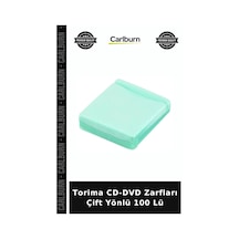 Delux Serisi Torima Cd-dvd Zarfları Çift Yönlü 100 Lü Dosya Kılıfı Saklama Kabı Muhafaza Aracı