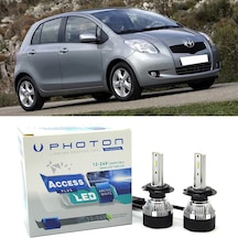 Toyora Yaris Led Xenon Uzun+kısa Far Ampulü H4 Access Yeni Seri Beyaz 2005-2013