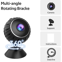 Lemestar X10 Akıllı Gönüllü Kamerası: 110 Derece Geniş Açı, Gece Görüşü, 1080p/720p Ayarlanabilir, Wi-fi Ve Cam365 Uygulaması İle Kontrol