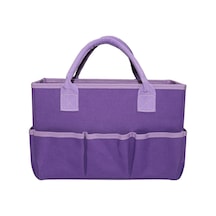 Homyl Craft Saklama Tote Çanta Scrapbooking Dikiş Astarı Mor Mor