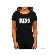 Kiss Siyah Kadın Tişört Siyah
