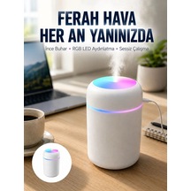Zenvia Hava Nemlendirici Buhar Makinesi Led Işıklı Usb Dekoratif Nemlendirici Yeni Nesil Znv2026