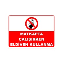 Forklift Çalışırken Etrafında Dolaşma Levhası Levha Vim 024 35x50 Cm Dekota 3 Mm