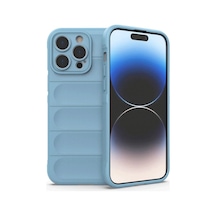 Apple iPhone Uyumlu 15 Pro Max Kılıf Optimum Silikon - Sky Blue Bzsxx00 1