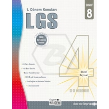8.Sınıf LGS 1. Dönem Konuları - 4'lü Deneme Sınavı- Üçgen Akademi
