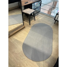 Mavaux Galileo Oval Jüt Yuvarlak Hasır Görünümlü Klasik Halı Kilim Gri