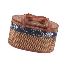 Homyl Katlanabilir Dokuma Gıda Saklama Sepeti Kahverengi