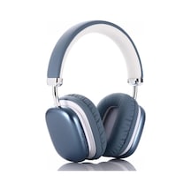 Kablosuz Stereo Kulak Üstü Kulaklık Bluetooth 5.3 İos Ve Android Hd Ses Extra Bass Mt964 Mavi İle Uyumlu