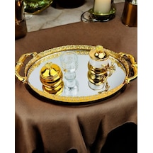 Togetherness Nişan Damat Kahve Tepsisi Krem Krem