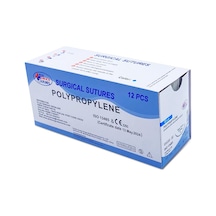 Emilemeyen POLYPROPYLENE İplik USP 0 40 MM KESKİN 3/8 75 CM 12'li