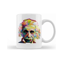 Geometric Celebrity Albert Einstein Kupa Bardak Porselen Karışık