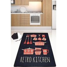 Retro Kitchen Djt 200X290 Cm Mutfak Halısı Yıkanabilir Kaymaz