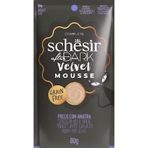 Schesir After Dark Mousse Tavuk Ve Ördek Etli Tahılsız Yetişkin Kedi Konservesi 80 Gr