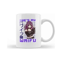 Cute She S My Waifu Anime Girl Obsessed Kawaii Kupa Bardak Porselen Karışık