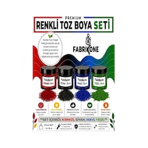 Toz Mum Boyası Seti 10 Cc 4 Lü Soya & Parafin Wax Için Kırmızı, Siyah, Mavi, Yeşil Bkfab4ksmy10g Karışık