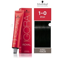 Igora Royal Permanet Color Creme - Saç Boyası No: 1-0 Siyah 60ml