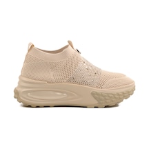 Bej Triko Hafif Kadın Sneaker 25y305-4 Z Bej