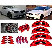 Bmw E60///m Kırmızı 17-18-19-20 Janta Uyumlu 4.lü Kaliper Kapagı