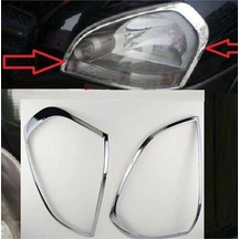 Hyundai Tucson Uyumlu 2004 2014 Ön Far Kaplama Abs Plastik Krom